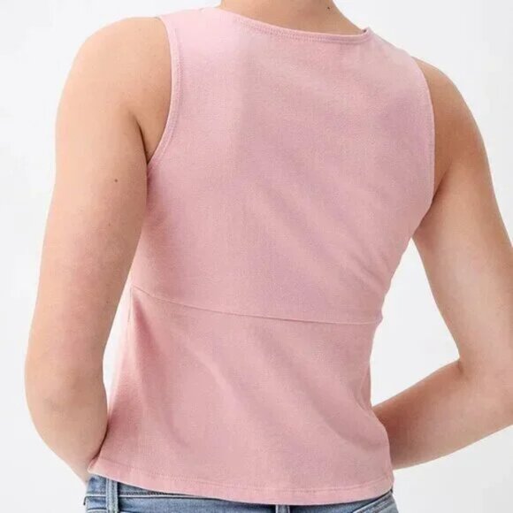 Two bows babydoll cami dusty pink 100% cotton size L - Picture 2 of 2